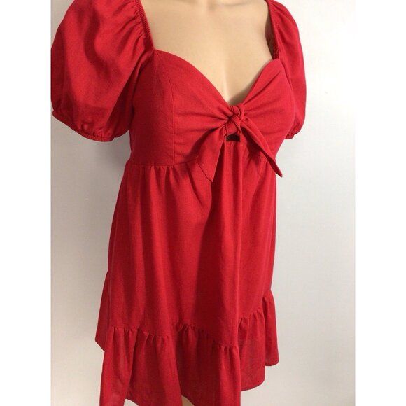 Speechless Red Linen Dress Womens 2XL - Picture 6 of 8